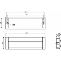 Ручка мебельная 326/128 черный матовый AKS 75133
