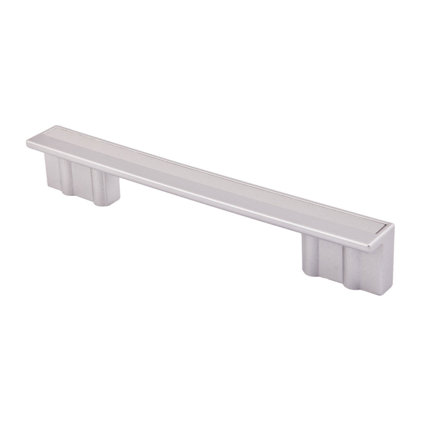 Ручка пластик PS17/C17-096/128 металлик+металлик AKS 52197