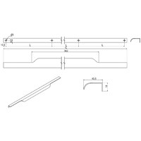 Ручка LINEA-576/597 матовое коралловое золото AKS 73888