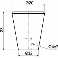 Ручка мебельная BELL белый AKS 80627