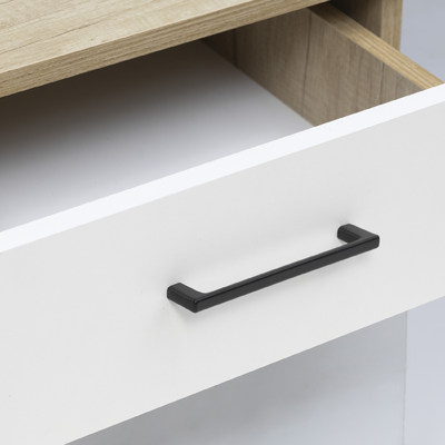 Ручка мебельная скоба мет. ARKADA-128 черный матовый AKS 81245