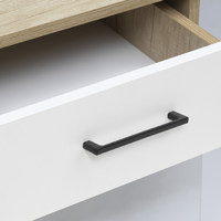 Ручка мебельная скоба мет. ARKADA-128 черный матовый AKS 81245