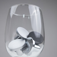 Ручка мебельная кнопка меб. SOLO черный матовый AKS 62307