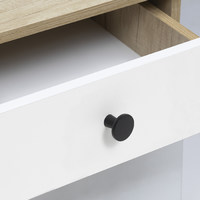 Ручка мебельная кнопка меб. SOLO черный матовый AKS 62307