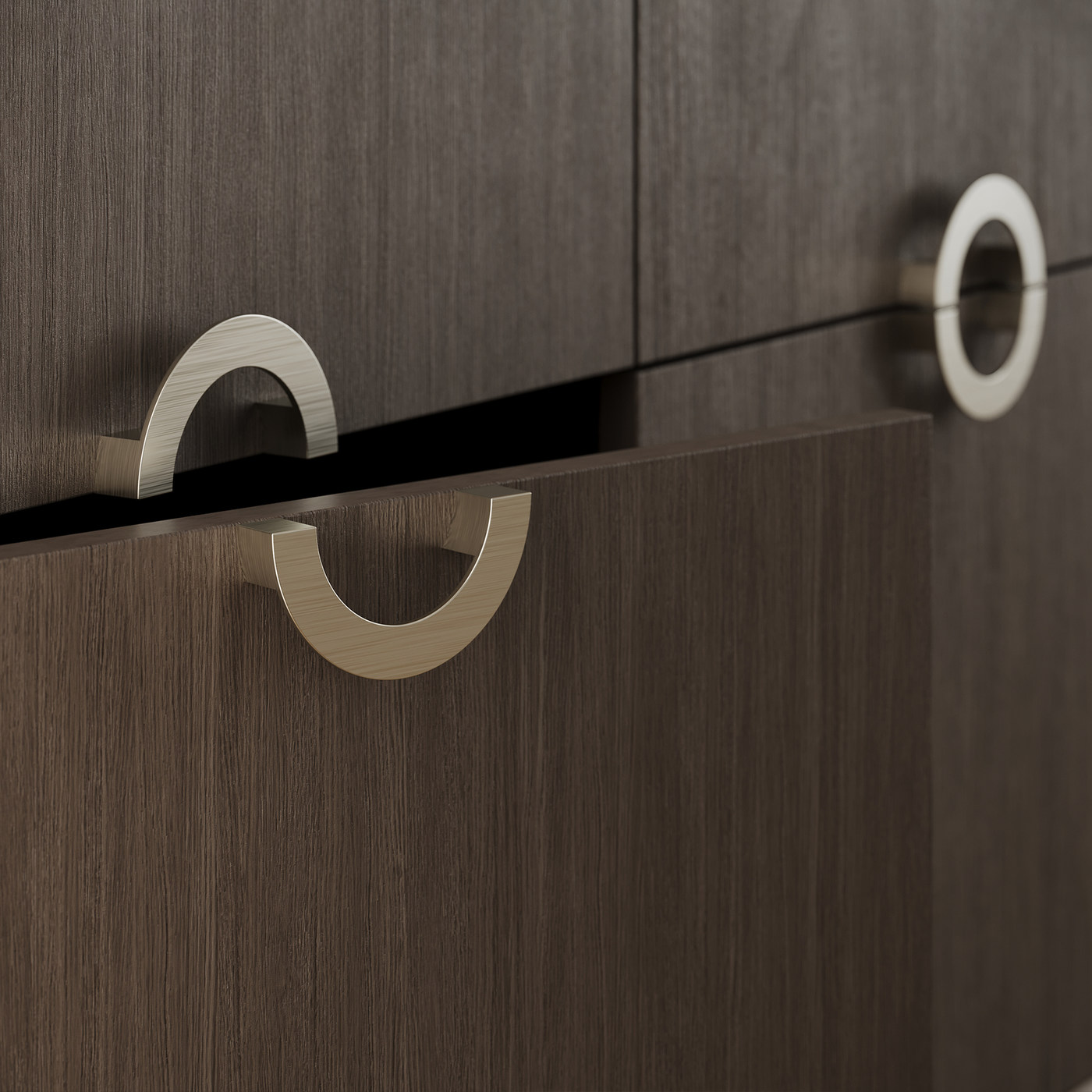 Ручка мебельная скоба мет. COSMO 96 графит AKS 89364