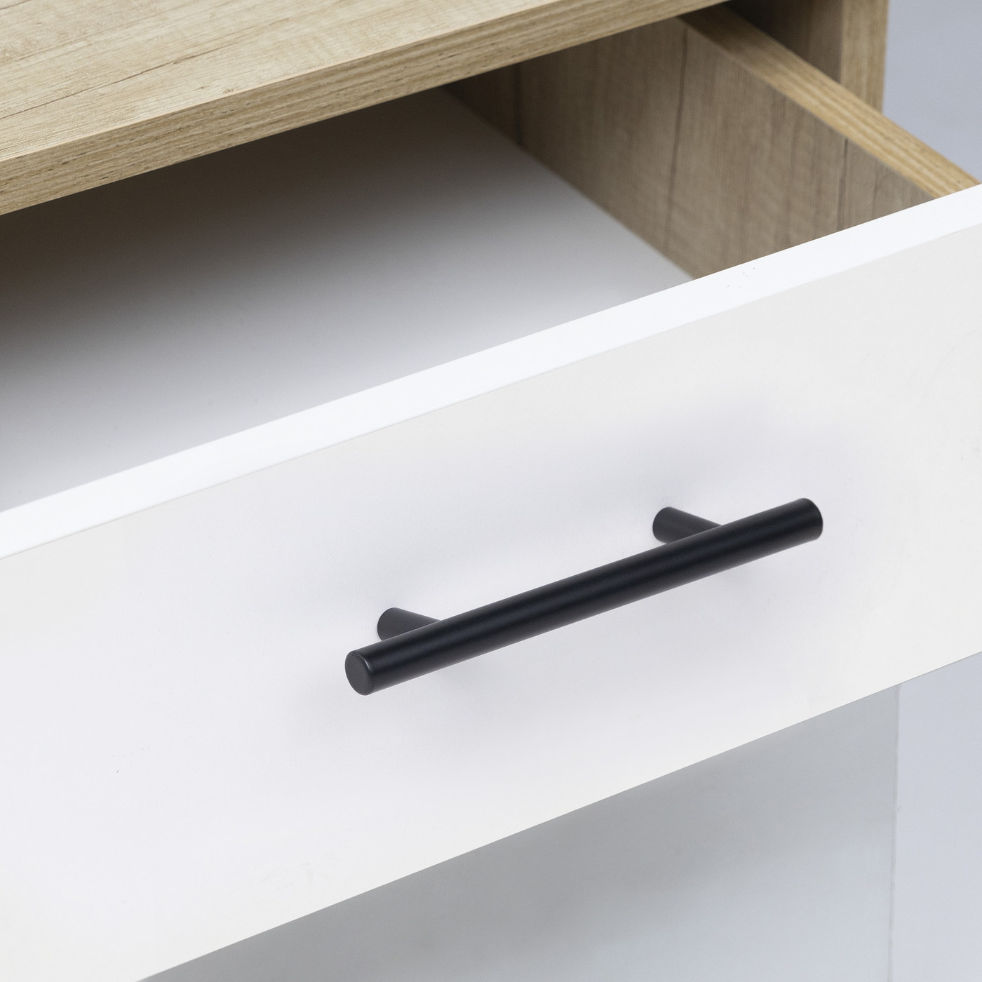 Ручка-рейлинг d12мм 96/146, черный матовый AKS 89072