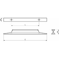 Ручка мебельная STELLS-128, черный матовый, AKS 89384