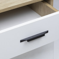 Ручка мебельная STELLS-128, черный матовый, AKS 89384