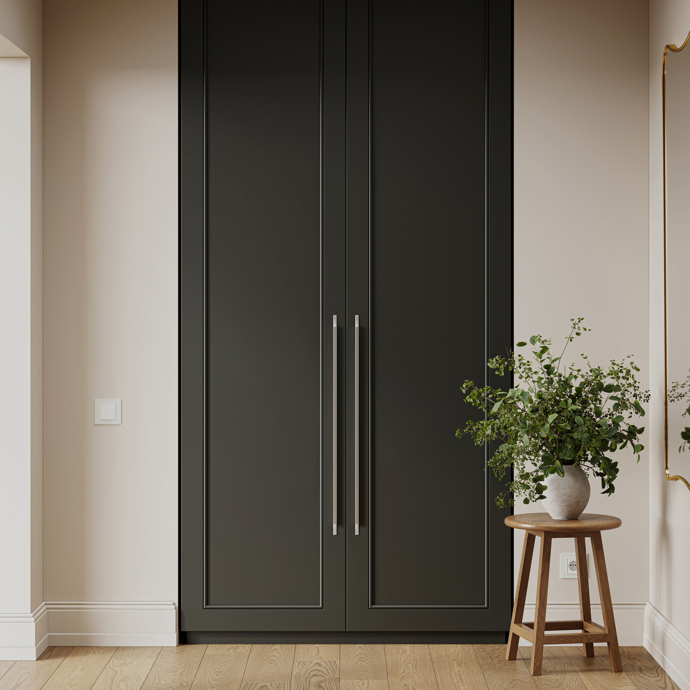 Ручка мебельная скоба алюм. STELLS 704/797 черный матовый AKS 89390