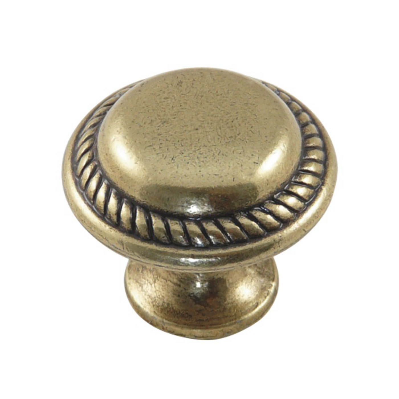 Ручка мебельная кнопка мет. UNO старое золото AKS 53549