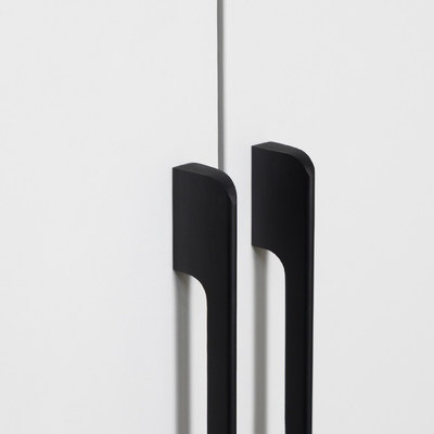 Ручка мебельная скоба алюм. ORION 1152/1200 черный матовый AKS 102793