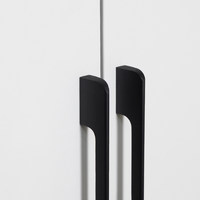 Ручка мебельная скоба алюм. ORION 1152/1200 черный матовый AKS 102793