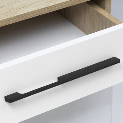 Ручка мебельная скоба алюм. ORION 320/340 черный матовый AKS 62208