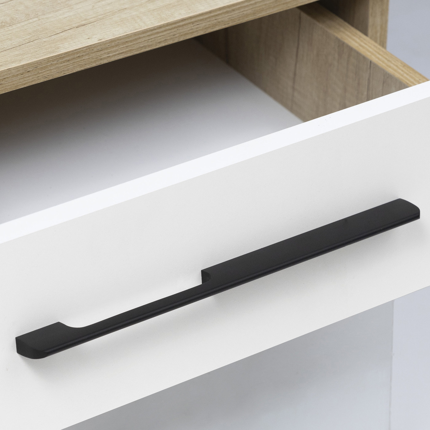 Ручка мебельная скоба алюм. ORION 320/340 черный матовый AKS 62208