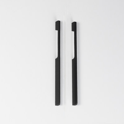 Ручка мебельная скоба алюм. ORION 320/340 черный матовый AKS 62208