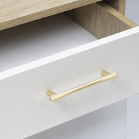 Ручка мебельная скоба мет. MARGARITA 128 брашированное золото AKS 104221