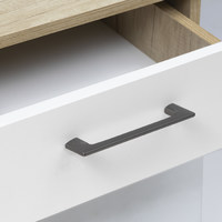 Ручка мебельная скоба мет. RANDY 128 графит шлифованный AKS 104136