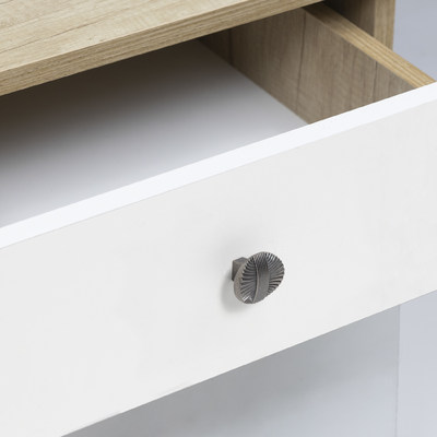 Ручка мебельная кнопка мет. MAGIA античное серебро AKS 71323