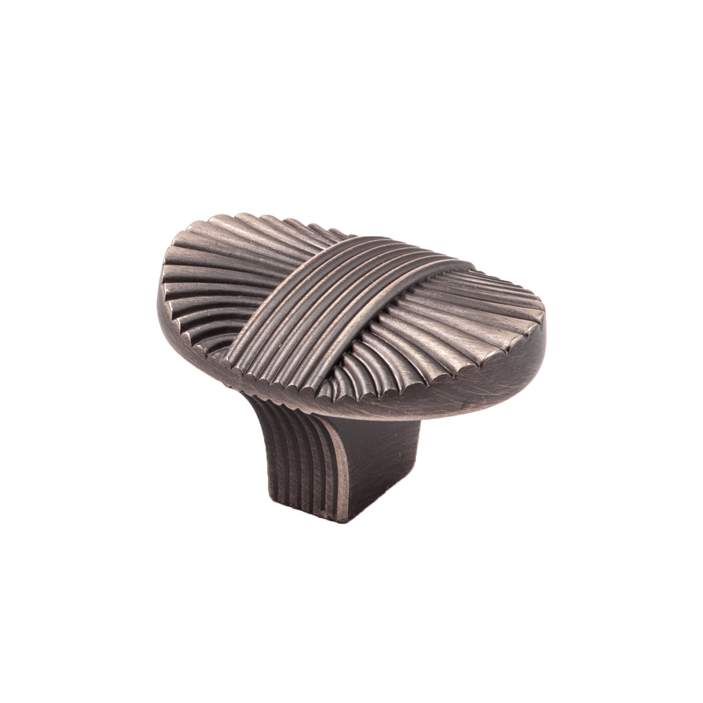 Ручка мебельная кнопка мет. MAGIA античное серебро AKS 71323