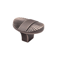 Ручка мебельная кнопка мет. MAGIA античное серебро AKS 71323