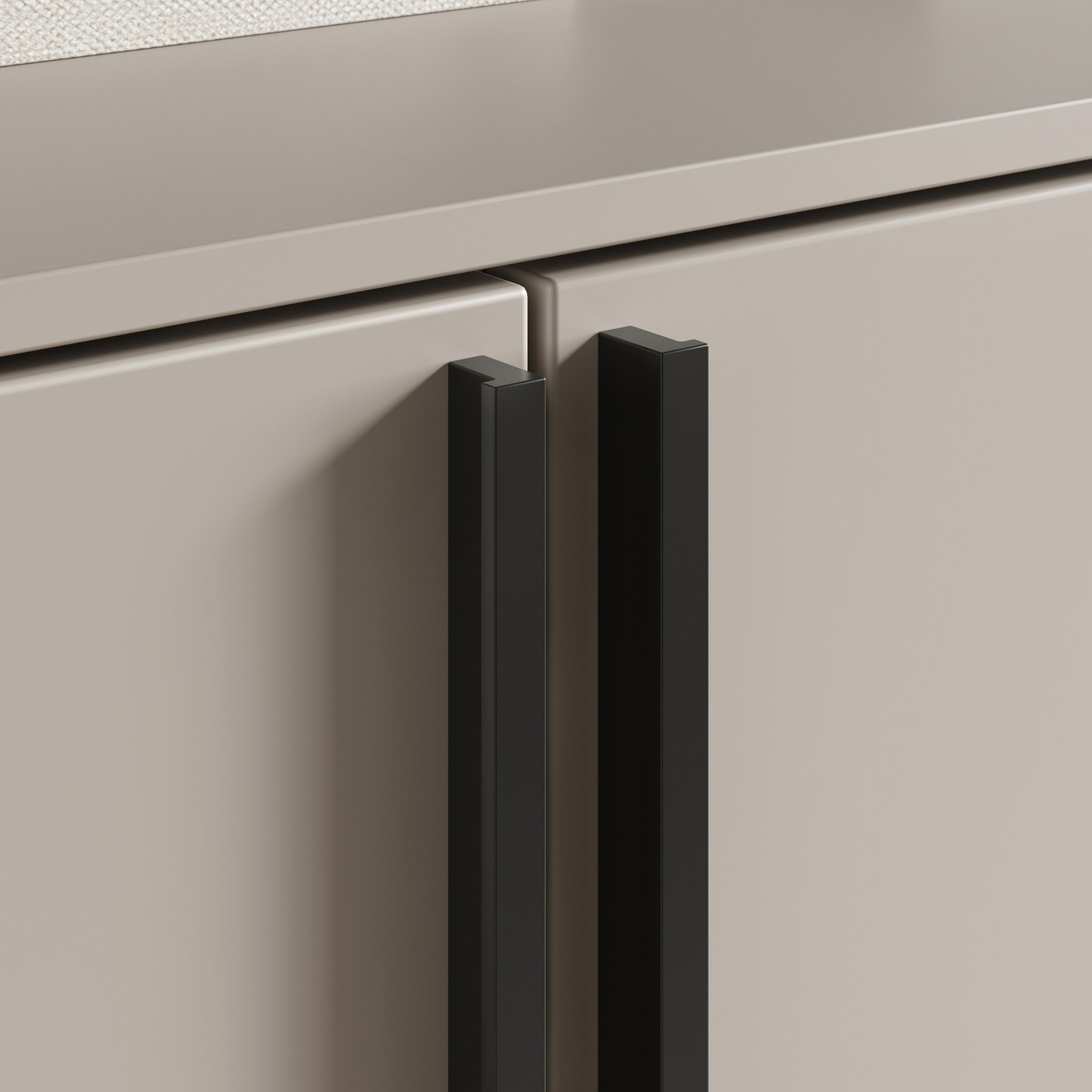 Ручка мебельная PIANO-704 черный матовый, тип 2 AKS 104788