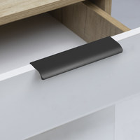 Ручка мебельная накладная алюм. MONBLAN-320/400 черный матовый AKS 92256