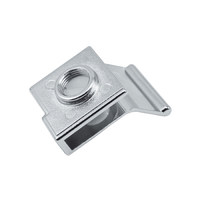 Ручка мебельная для стеклянной двери, металическая, FAW, хром, РП AKS 15829