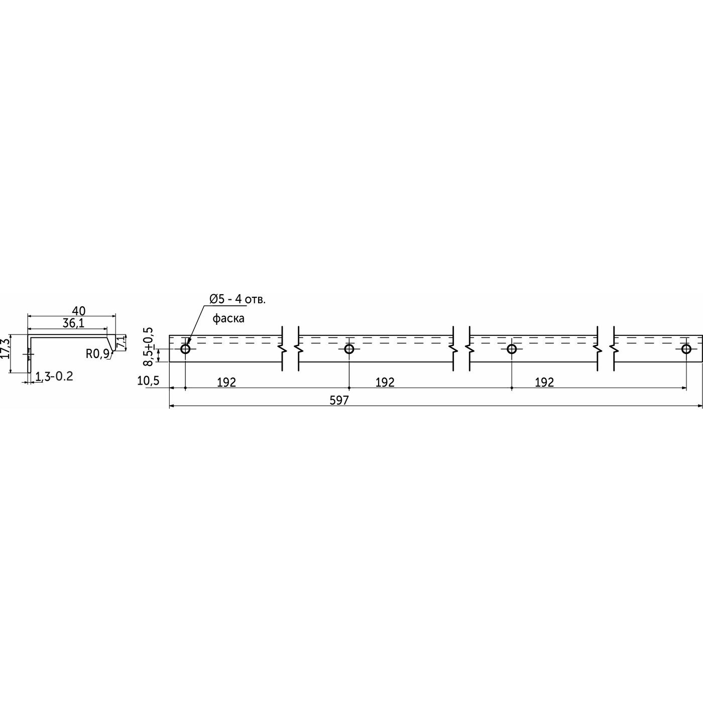 Ручка INSIDE-576/597 белый матовый AKS 100521