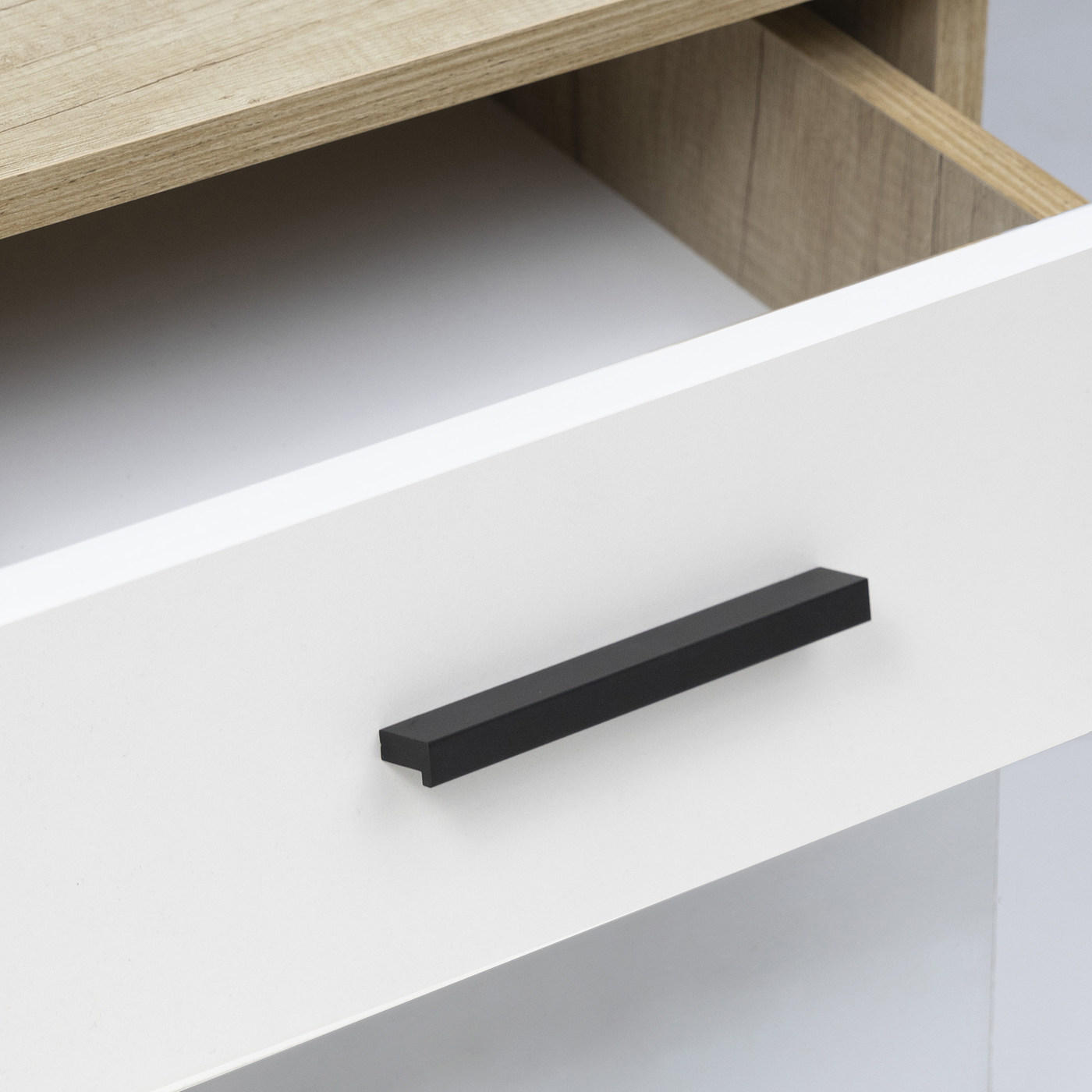 Ручка мебельная PIANO-160 черный матовый тип 2 AKS 104785