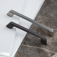 Ручка мебельная TECHNO line 128 графит AKS 59116