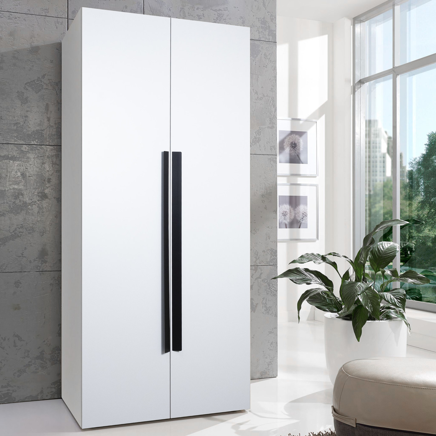 Ручка мебельная скоба алюм. ELBRUS 960/1000 черный матовый AKS 92252