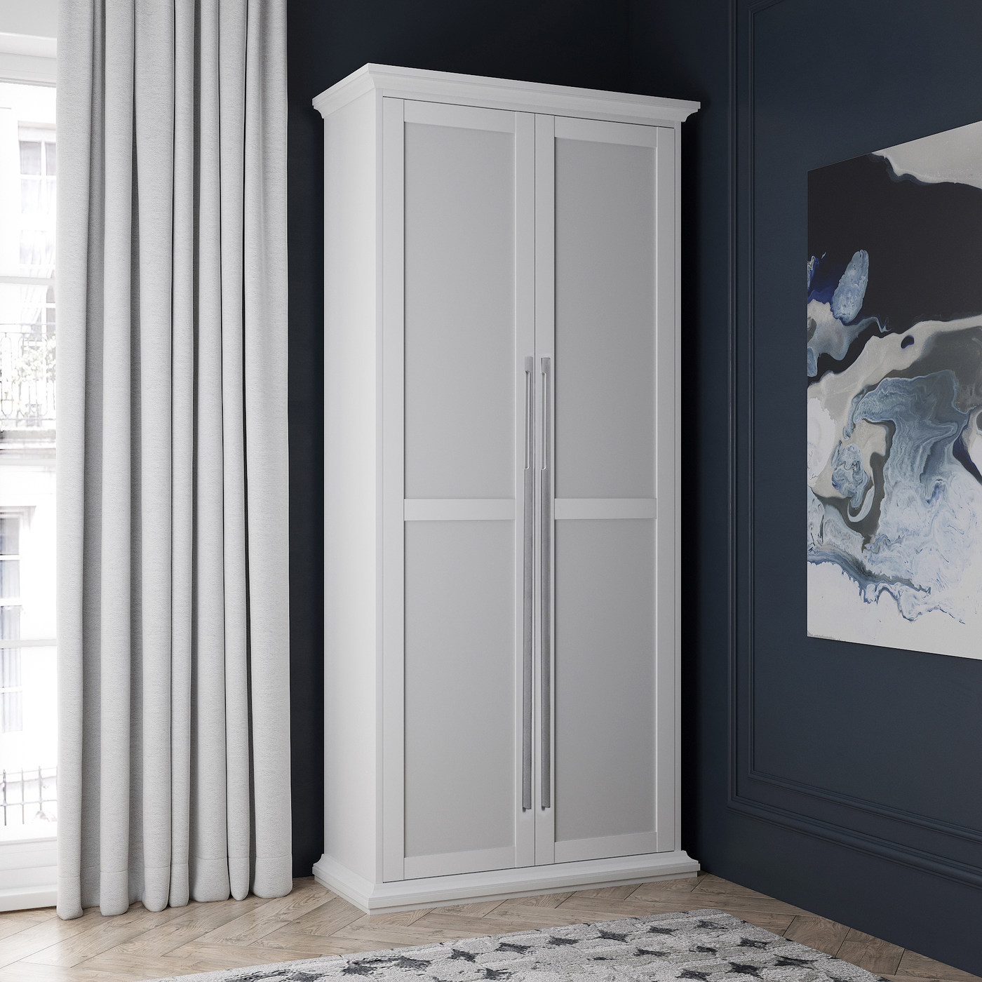 Ручка мебельная скоба алюм. ORION 768/800 алюминий AKS 87659