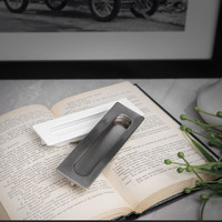 Ручка мебельная врезная ENTRO L-128 брашированный никель AKS 73916