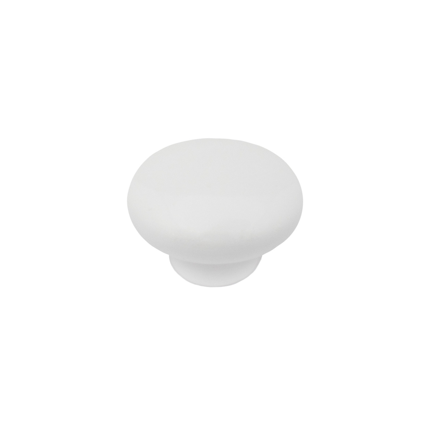 Ручка мебельная кнопка керамическая DG20 белая AKS 21503