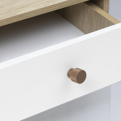 Ручка мебельная кнопка мет. FLUID капучино AKS 103273