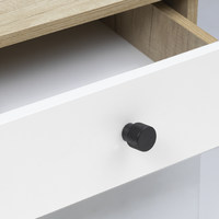 Ручка мебельная кнопка мет. FLUID черный матовый AKS 103274