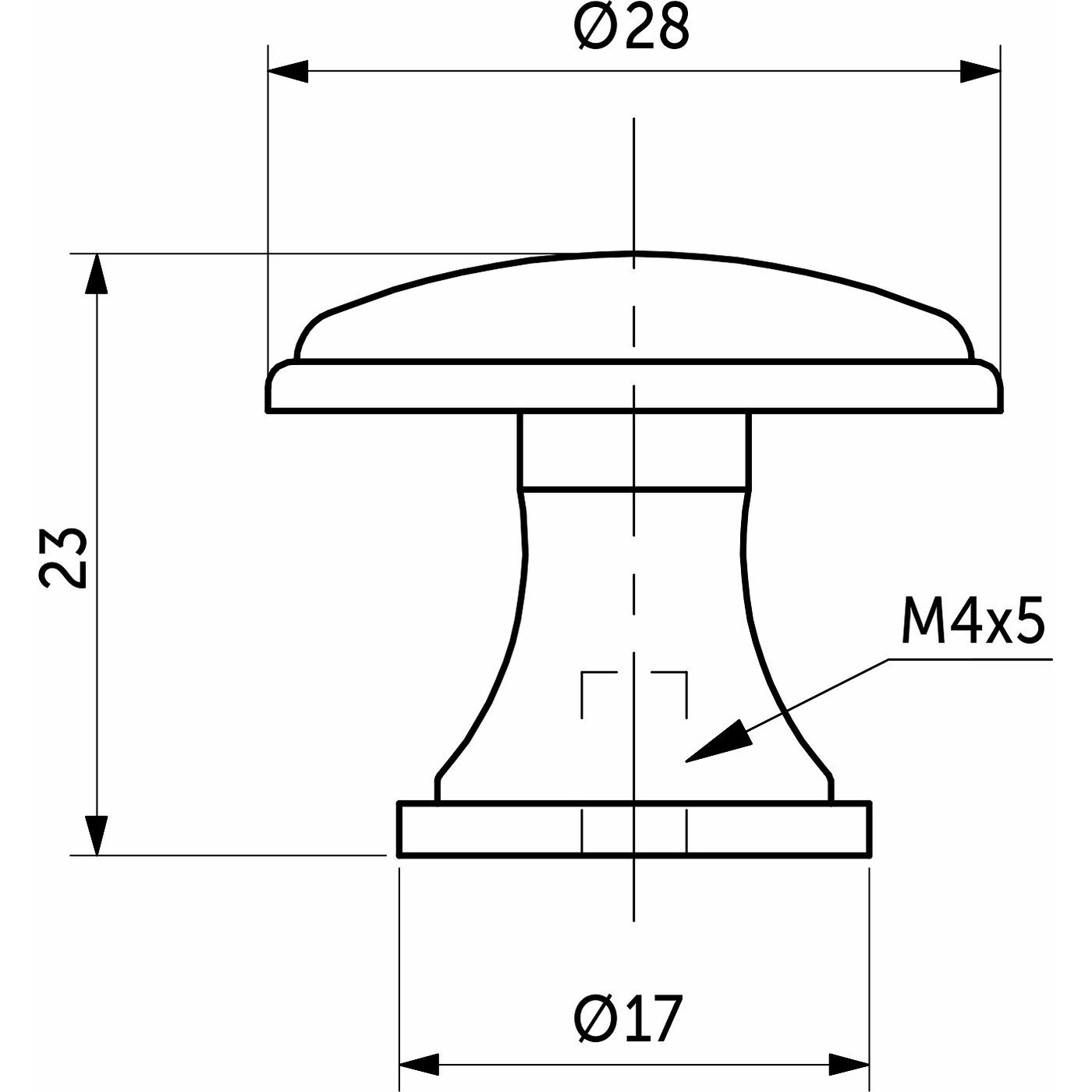 Ручка мебельная кнопка мет. FRESKA античный никель AKS 81252