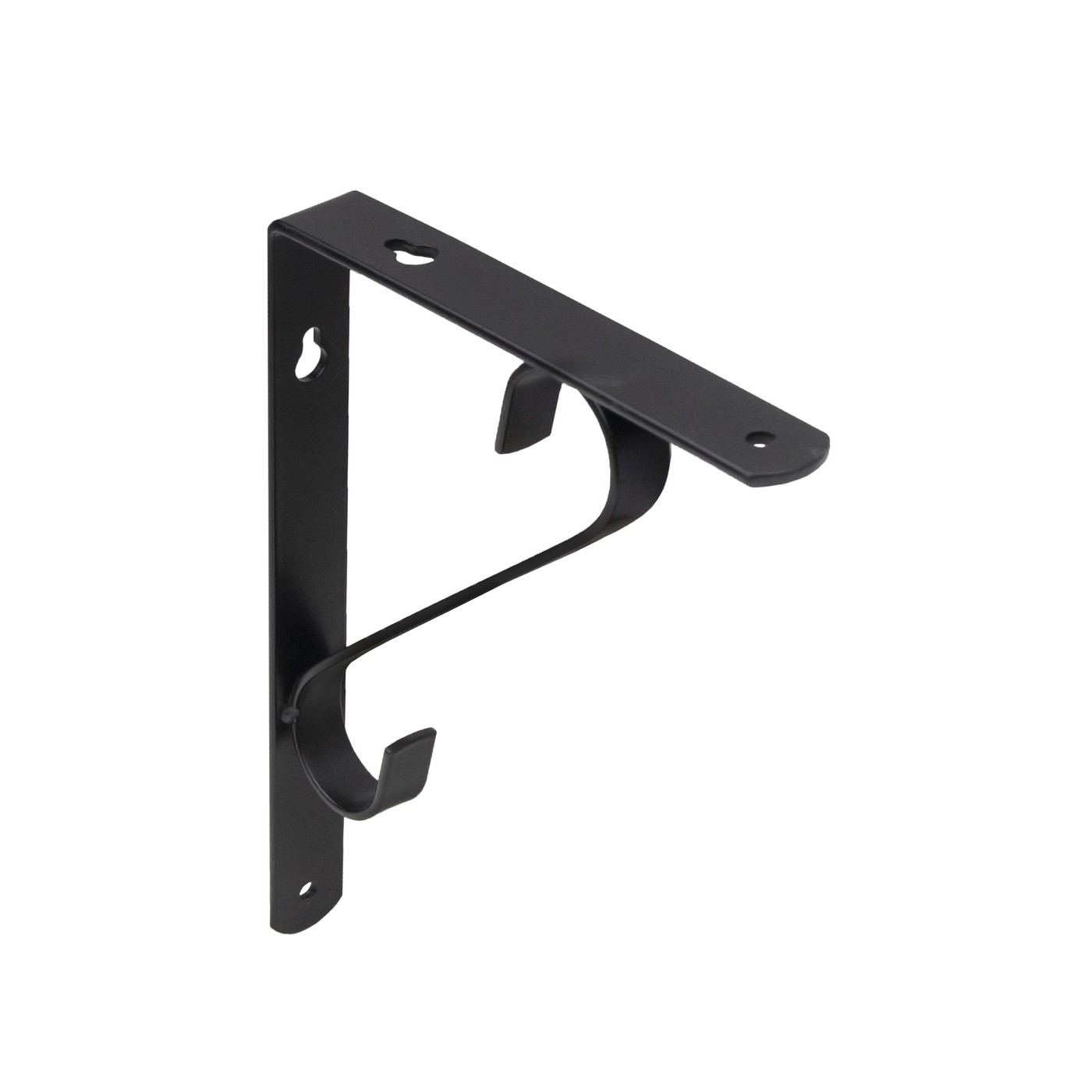 Полкодержатель SONATA 200*150*20*3, черный AKS 68575
