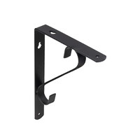Полкодержатель SONATA 200*150*20*3, черный AKS 68575
