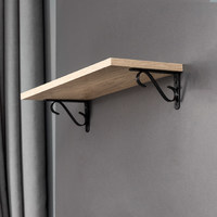Полкодержатель SONATA 200*150*20*3, черный AKS 68575