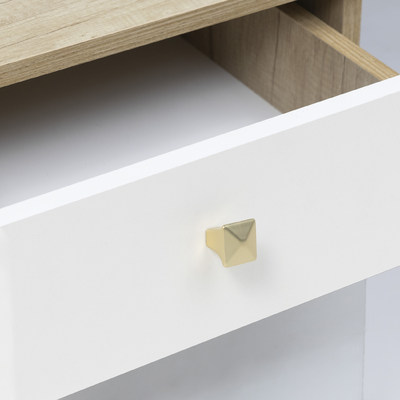 Ручка мебельная кнопка мет. MARGARITA брашированное золото AKS 104223