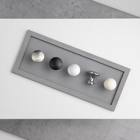 Ручка мебельная кнопка мет. ONLY хром матовый AKS 87935