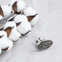 Ручка мебельная кнопка мет. PAOLA шлифованный никель AKS 56816