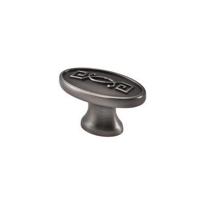 Ручка мебельная кнопка мет. PAOLA шлифованный никель AKS 56816