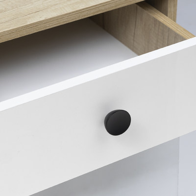 Ручка мебельная кнопка мет. PINA черный матовый AKS 104232