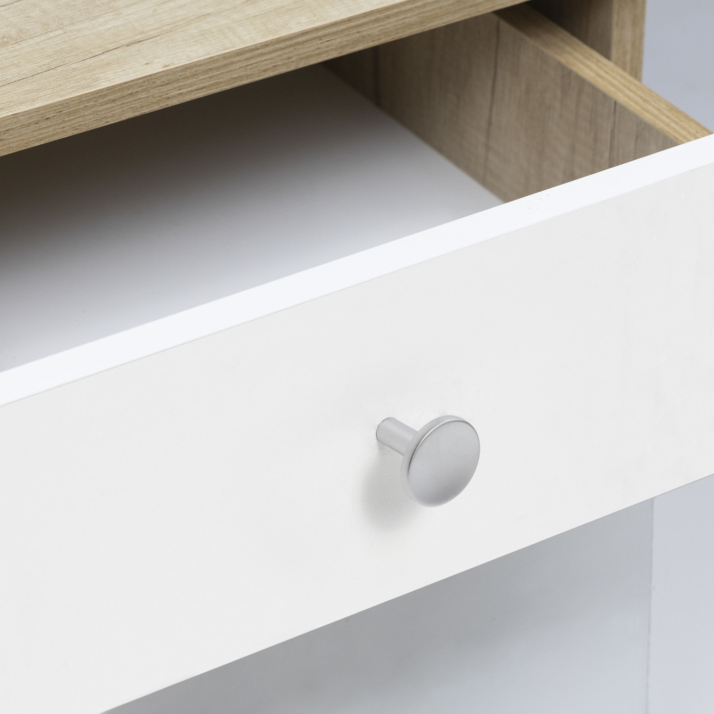 Ручка мебельная кнопка мет. PUNTO хром матовый AKS 75242