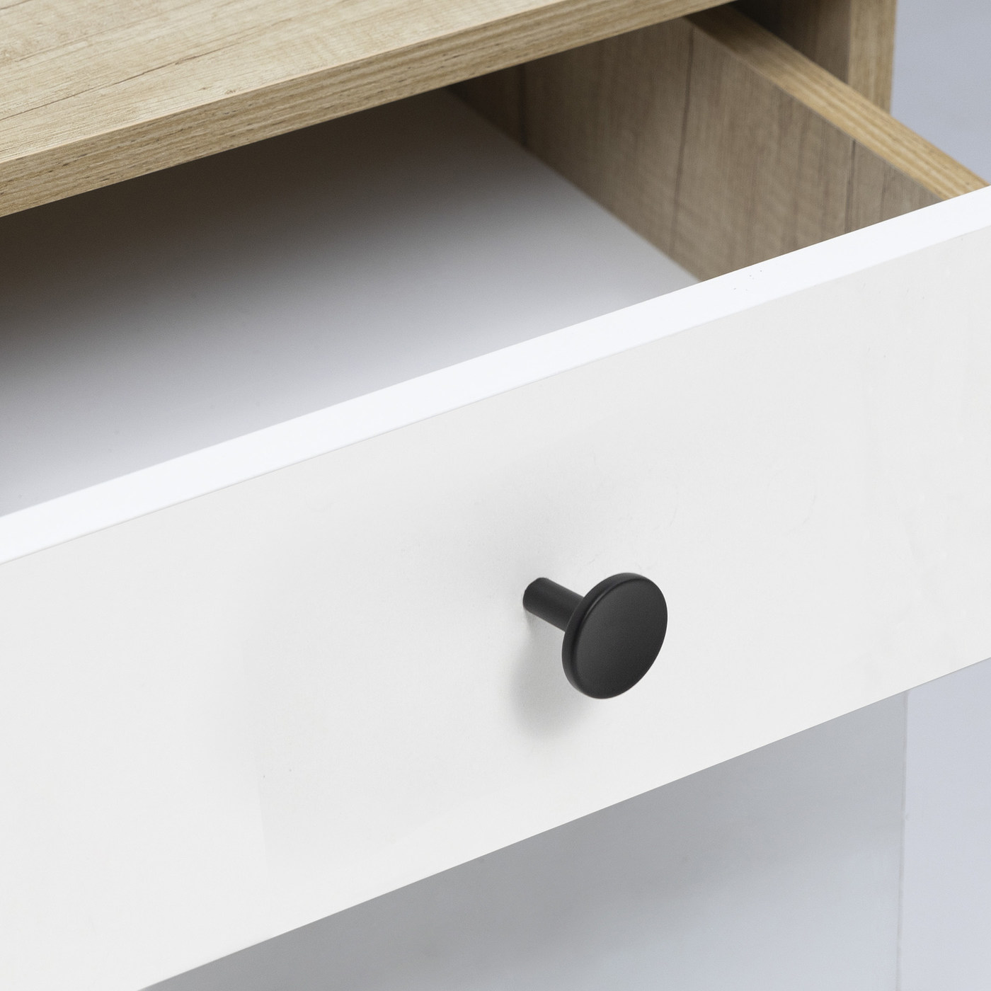 Ручка мебельная кнопка мет. PUNTO черный матовый AKS 75243