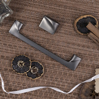 Ручка мебельная кнопка мет. RANDY 16 графит шлифованный AKS 104138