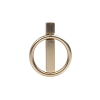 Ручка мебельная кнопка мет. ROUND брашированное золото AKS 95172