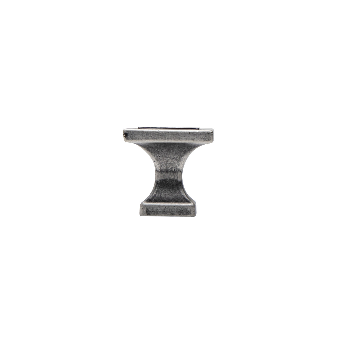 Ручка мебельная кнопка мет. SQUARE античное серебро AKS 93209